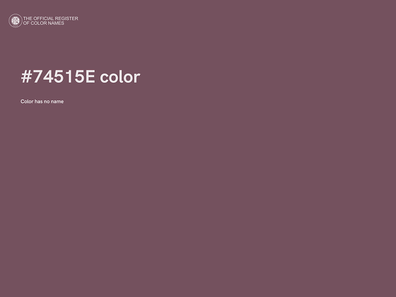 #74515E color image