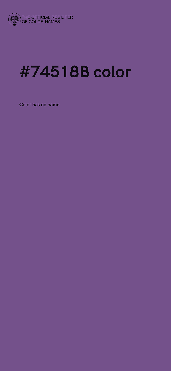 #74518B color image