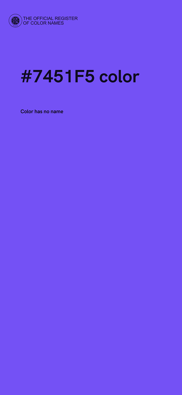 #7451F5 color image
