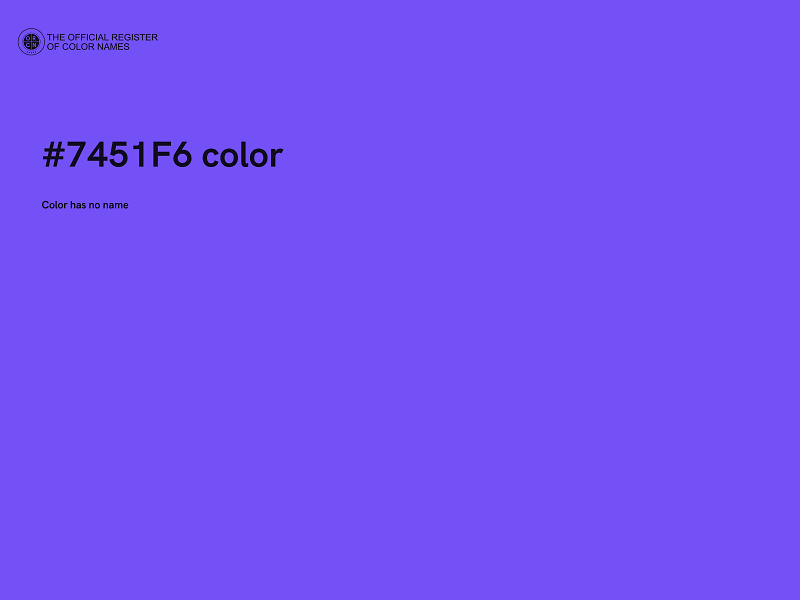 #7451F6 color image