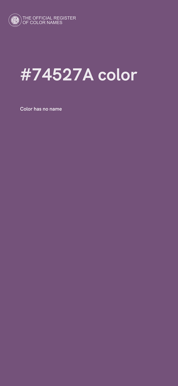 #74527A color image
