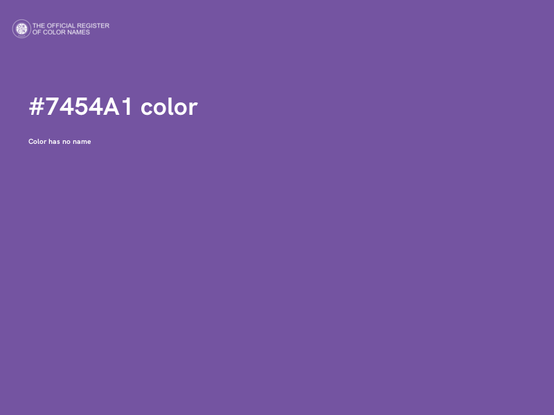 #7454A1 color image