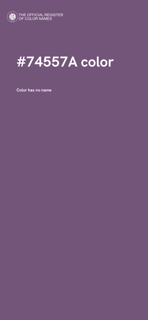 #74557A color image