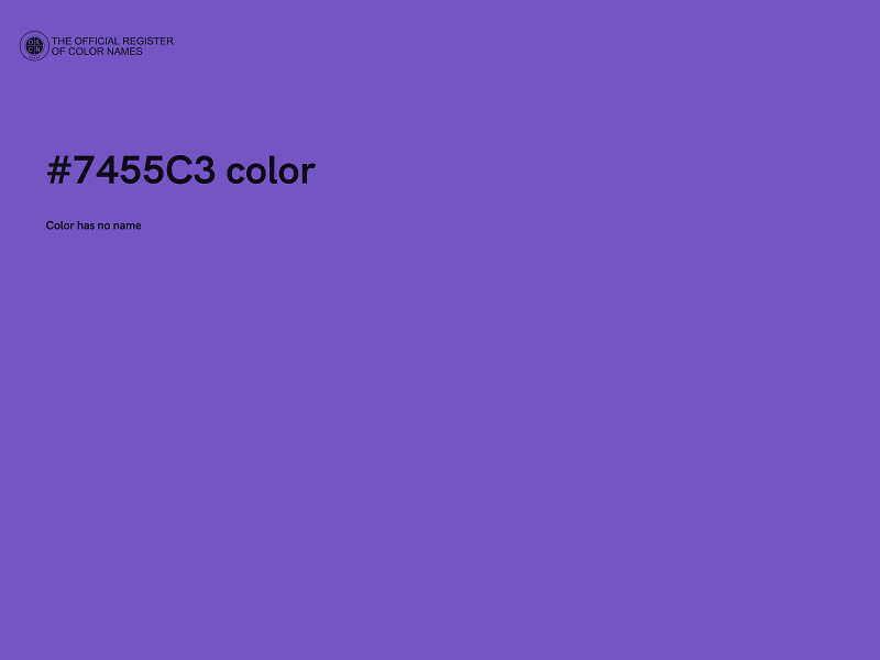 #7455C3 color image