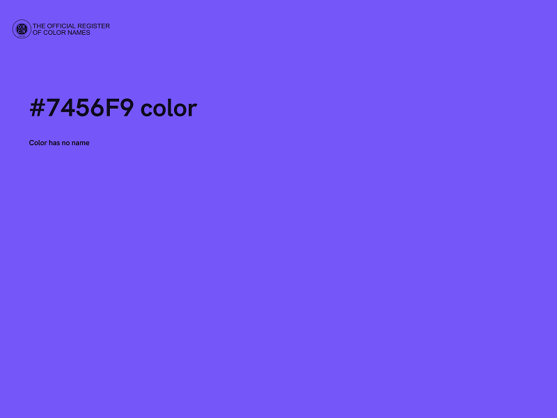 #7456F9 color image