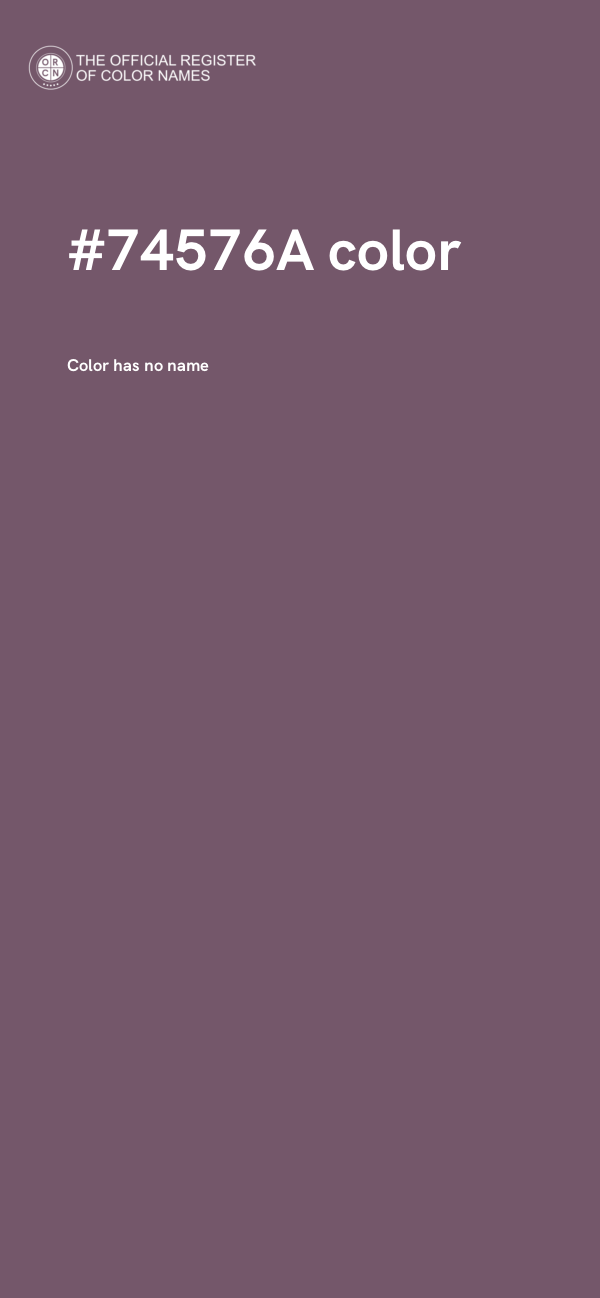 #74576A color image