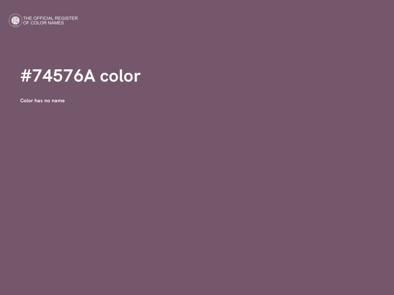 #74576A color image