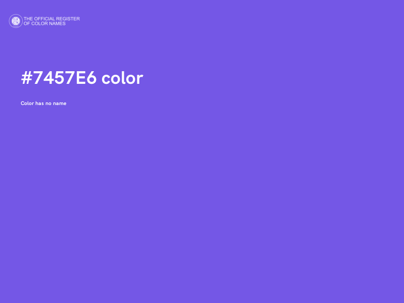 #7457E6 color image