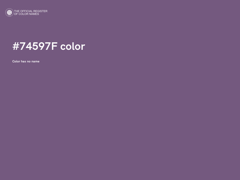 #74597F color image