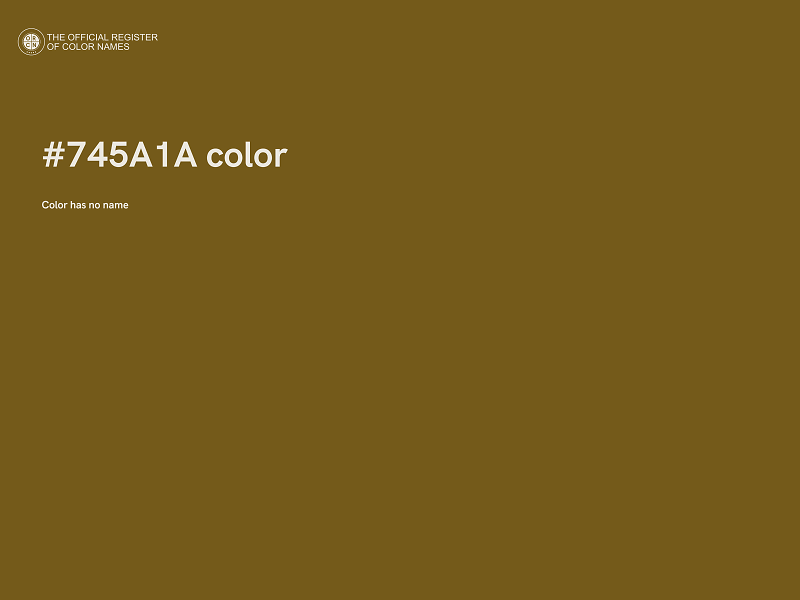 #745A1A color image