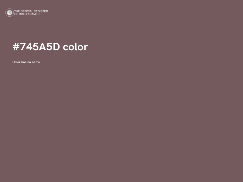 #745A5D color image