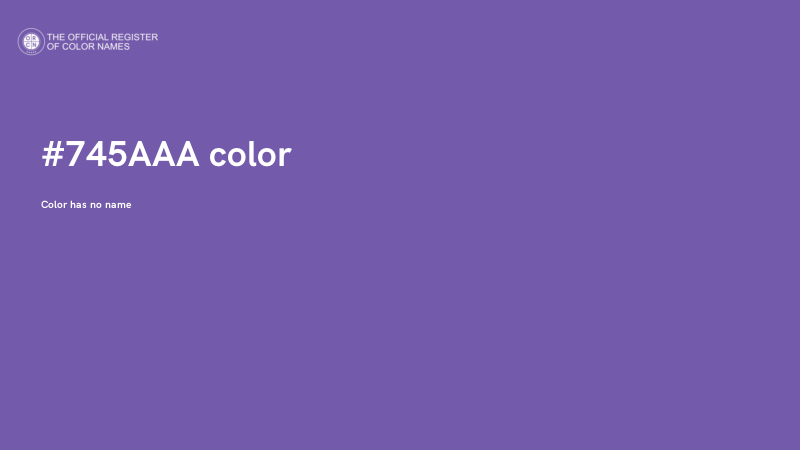#745AAA color image