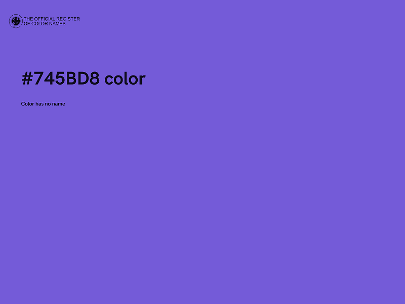 #745BD8 color image