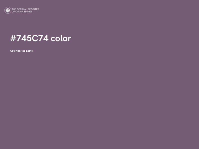 #745C74 color image