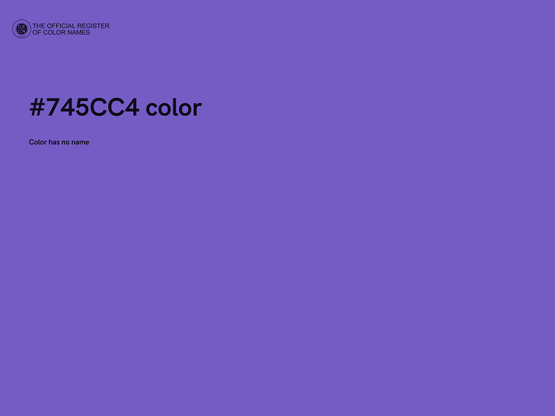#745CC4 color image