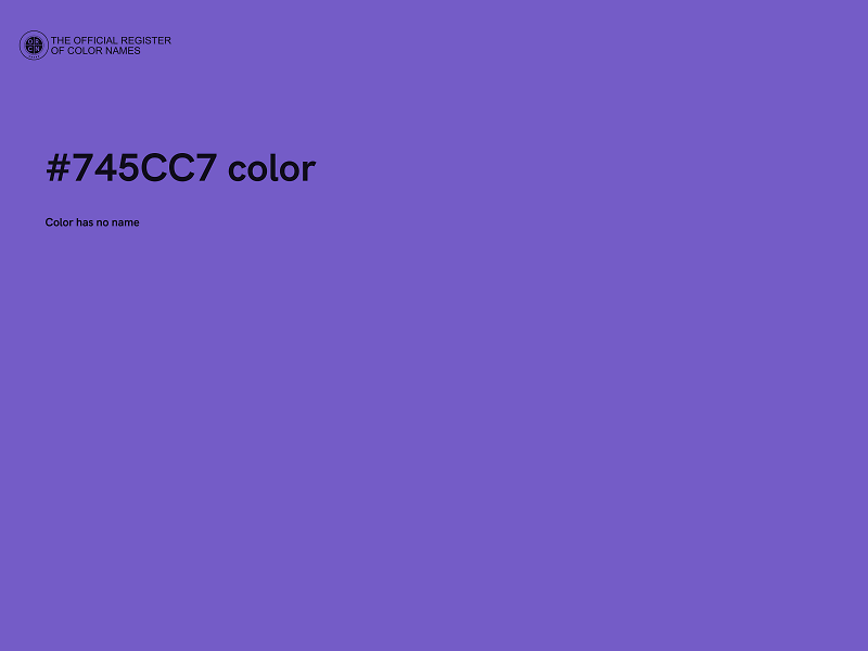 #745CC7 color image