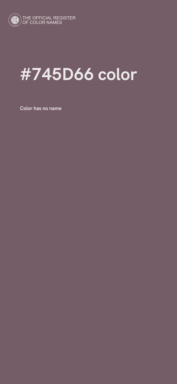 #745D66 color image