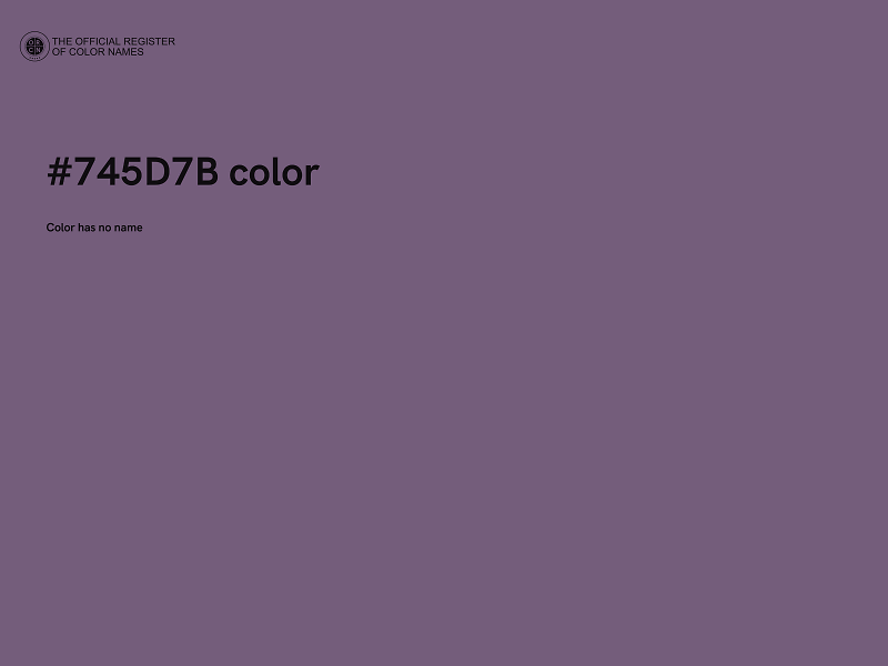 #745D7B color image