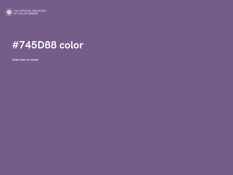 #745D88 color image