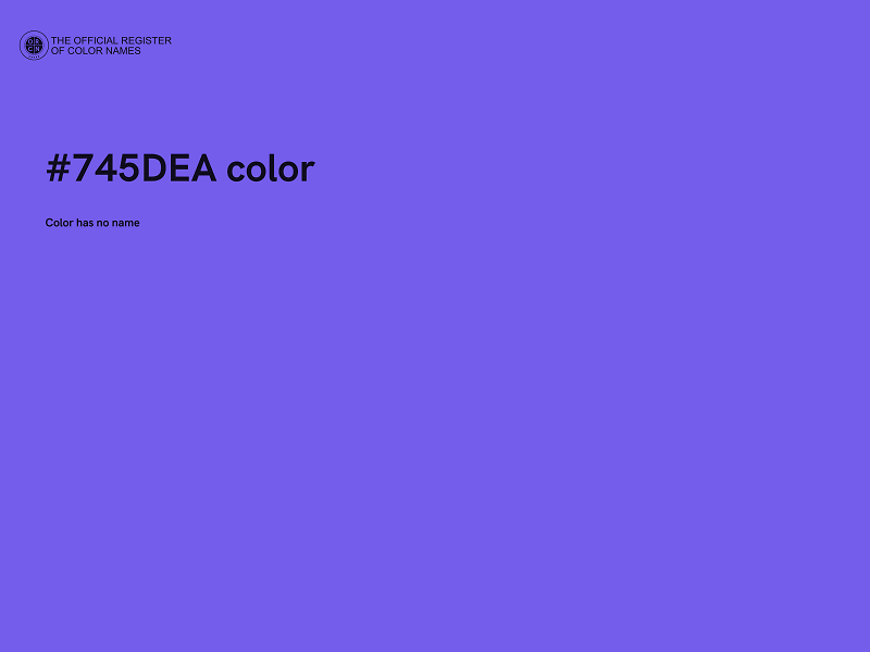 #745DEA color image