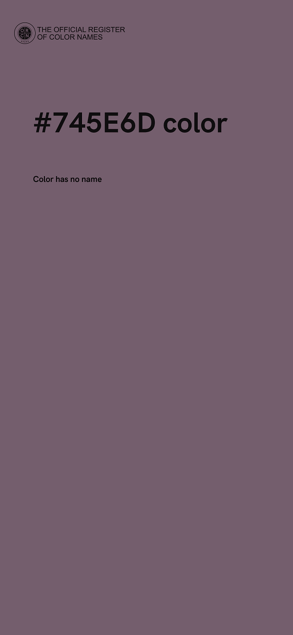 #745E6D color image