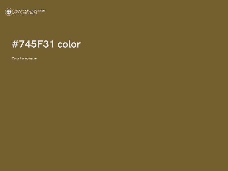 #745F31 color image