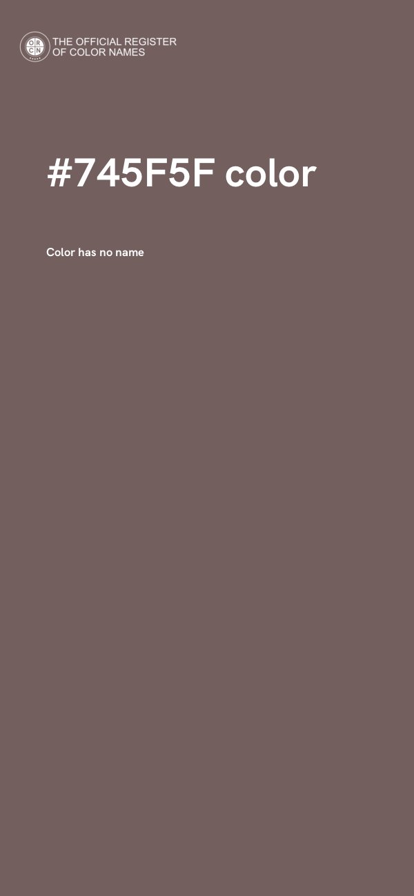 #745F5F color image