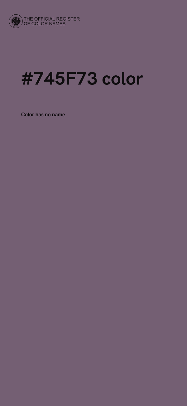 #745F73 color image