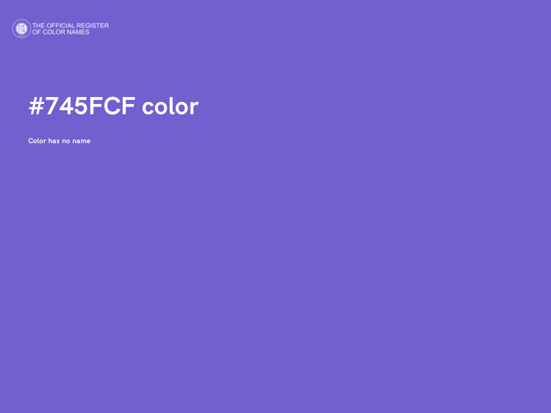 #745FCF color image