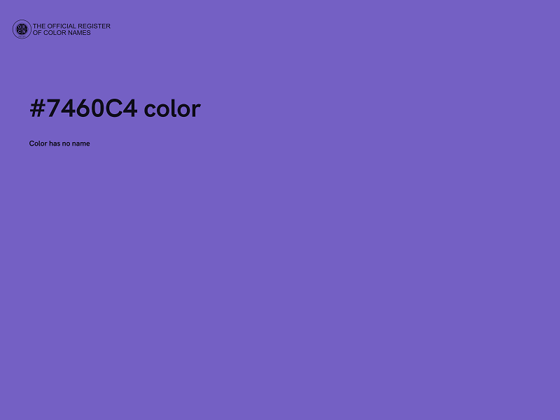 #7460C4 color image