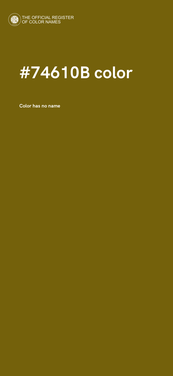 #74610B color image
