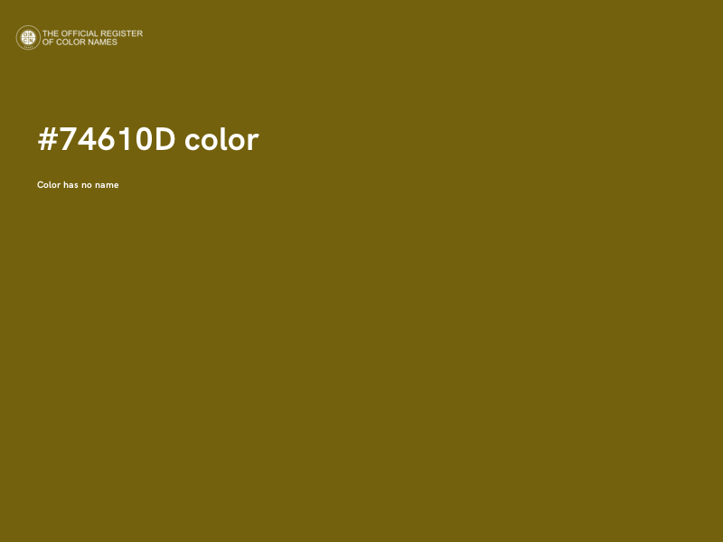 #74610D color image