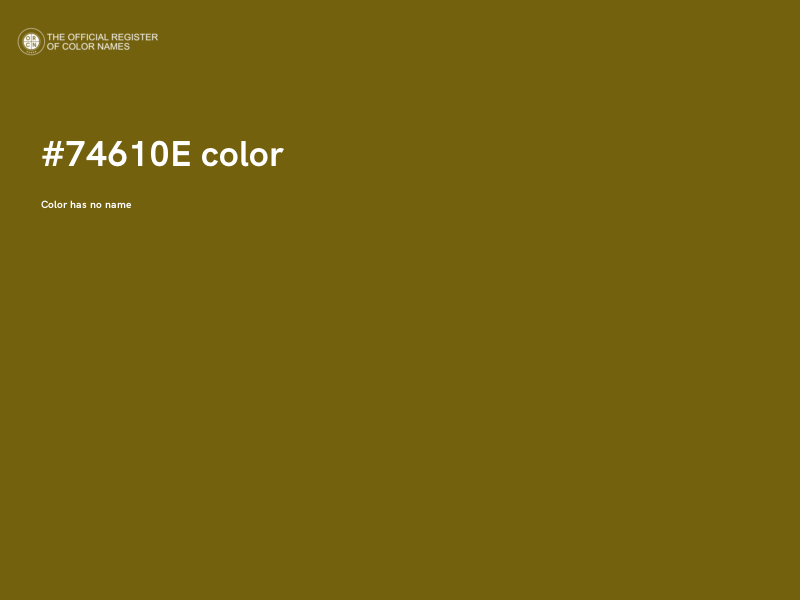 #74610E color image