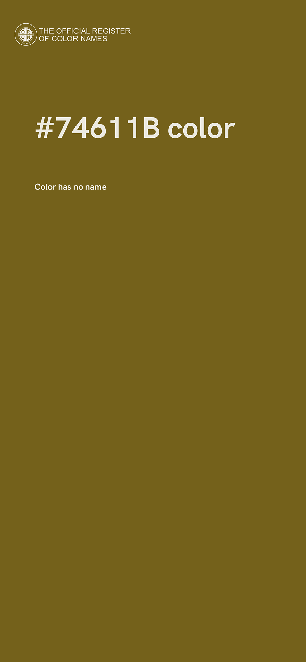 #74611B color image