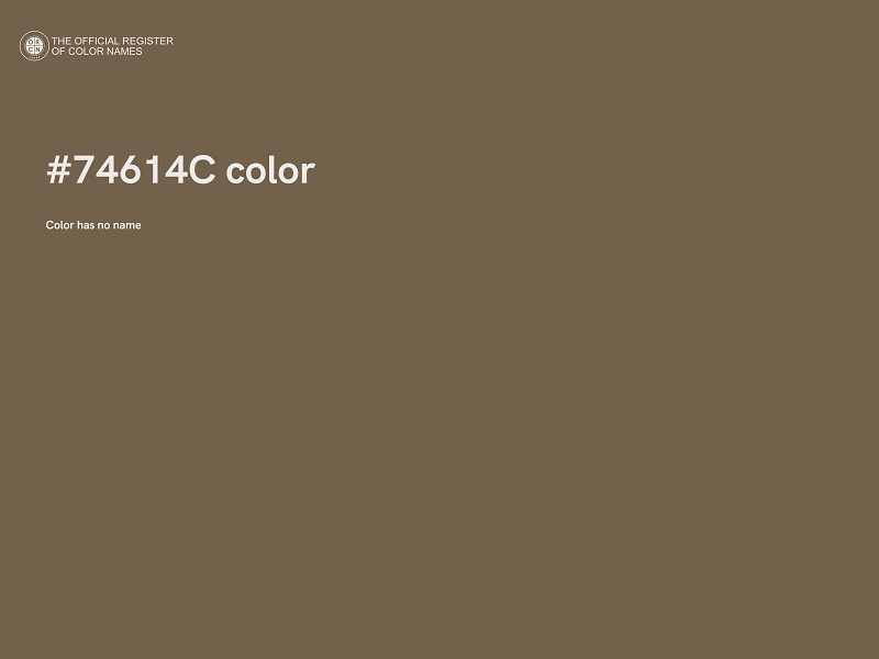 #74614C color image