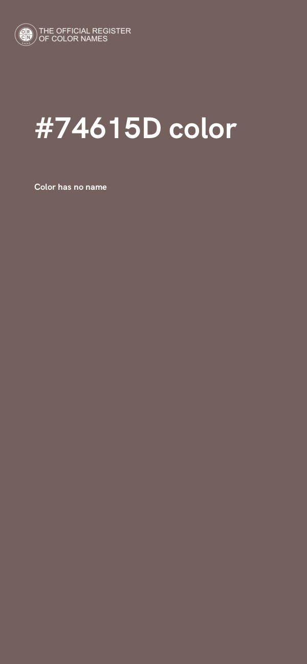 #74615D color image