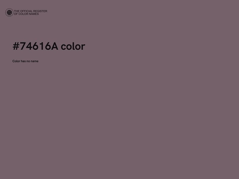 #74616A color image