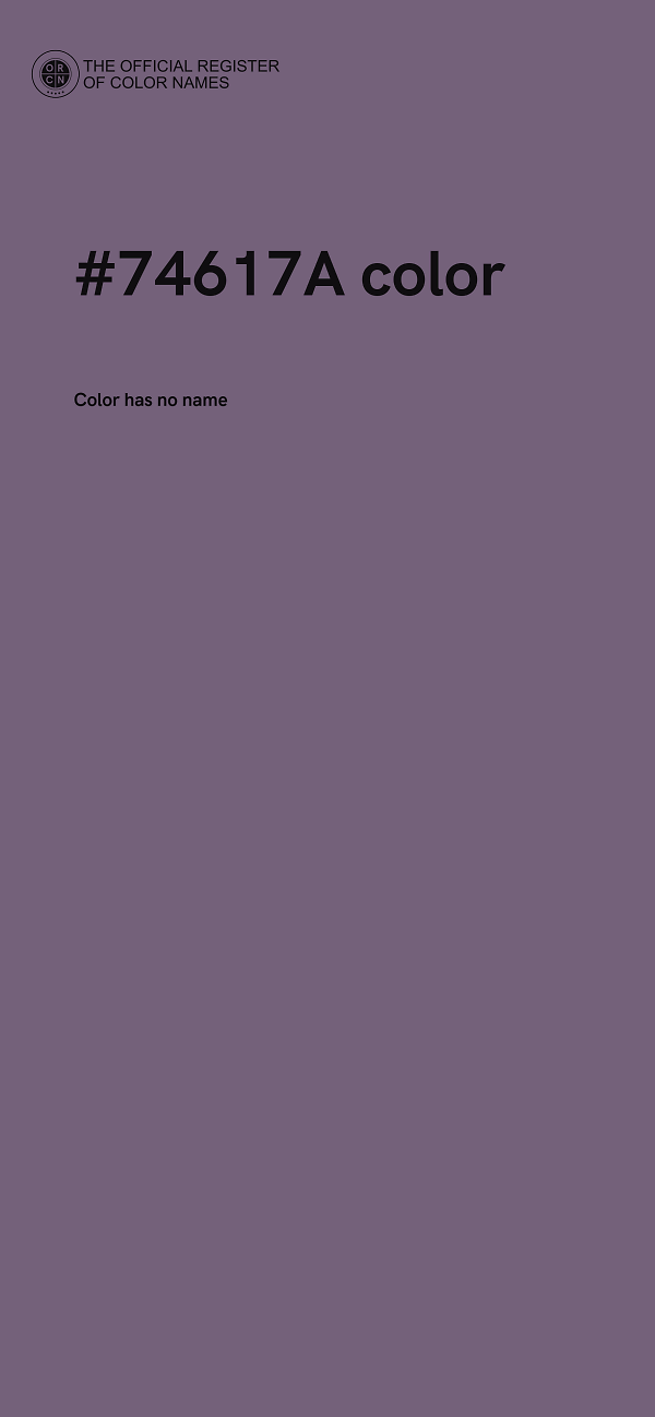 #74617A color image