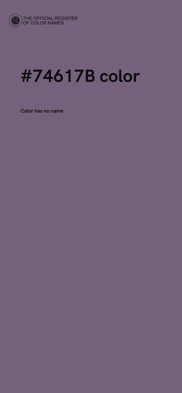#74617B color image