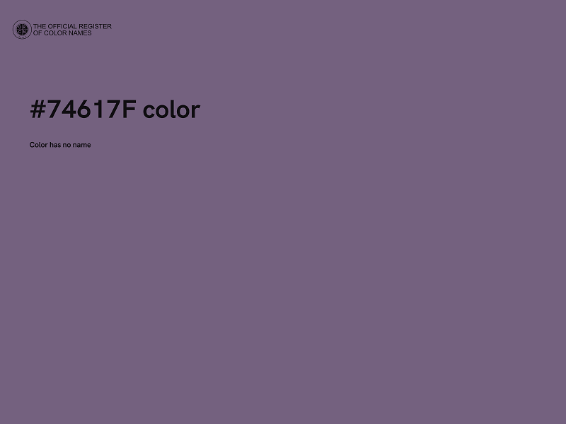 #74617F color image