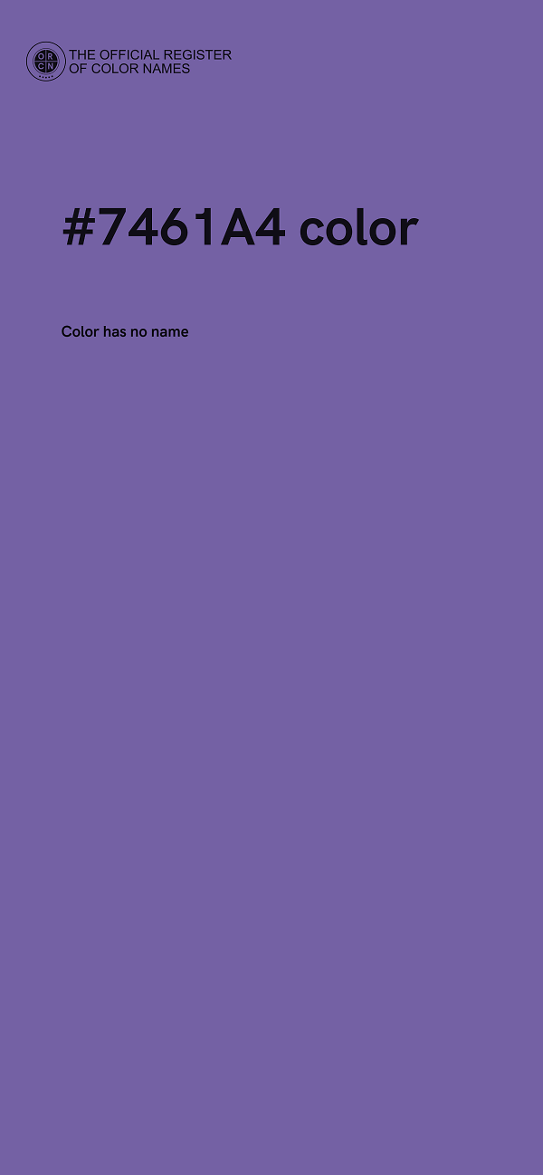 #7461A4 color image