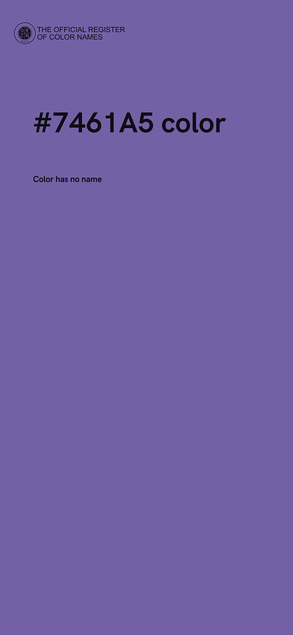 #7461A5 color image