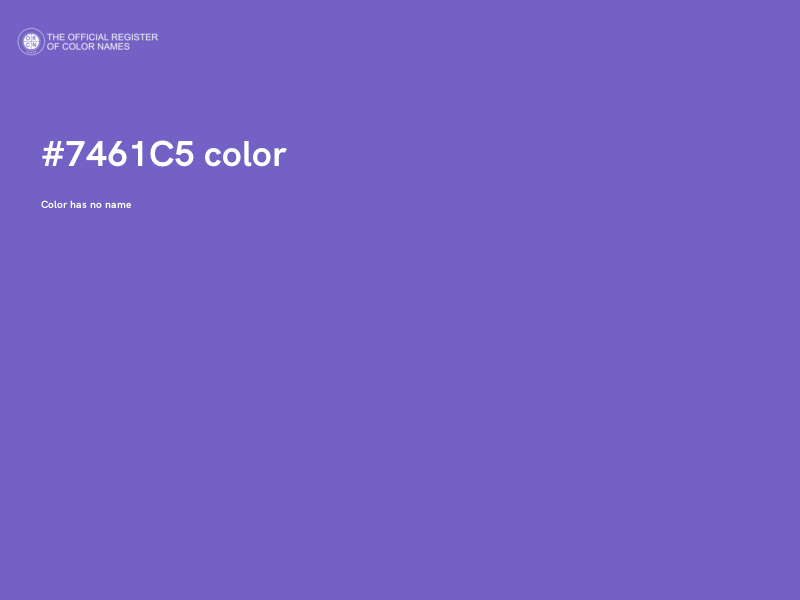 #7461C5 color image