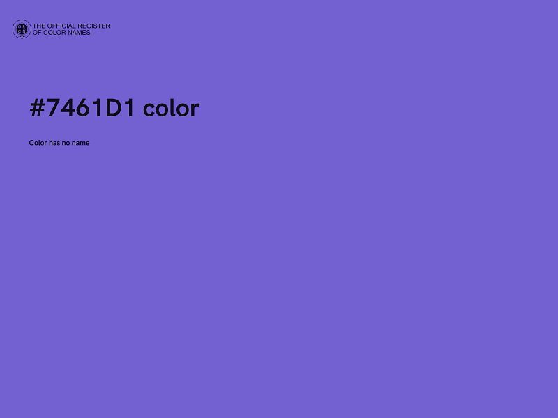 #7461D1 color image