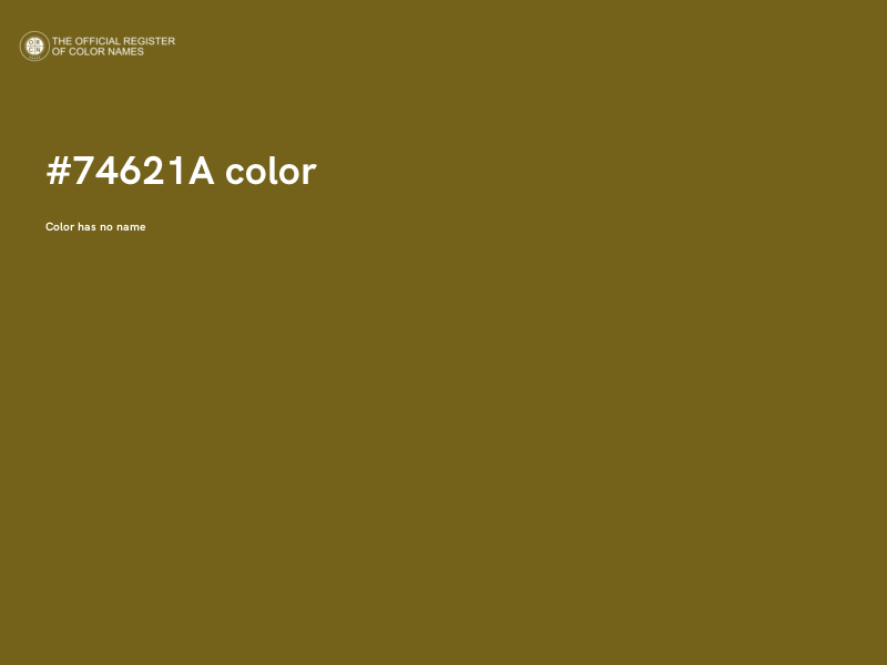 #74621A color image