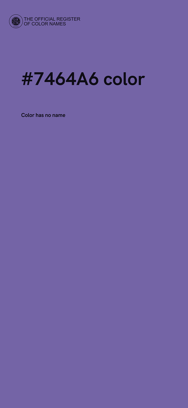 #7464A6 color image