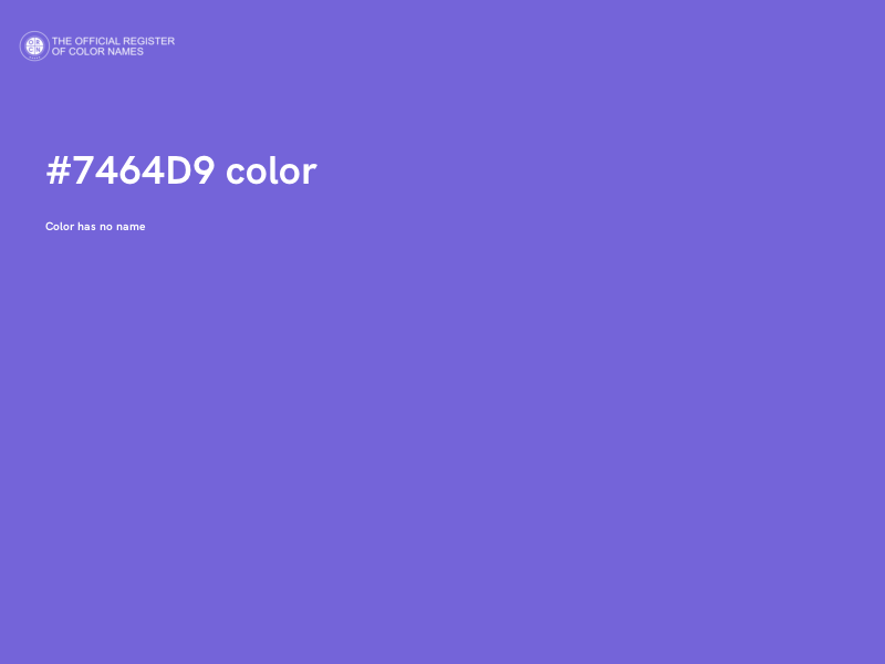#7464D9 color image