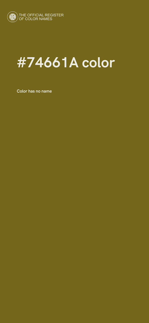 #74661A color image