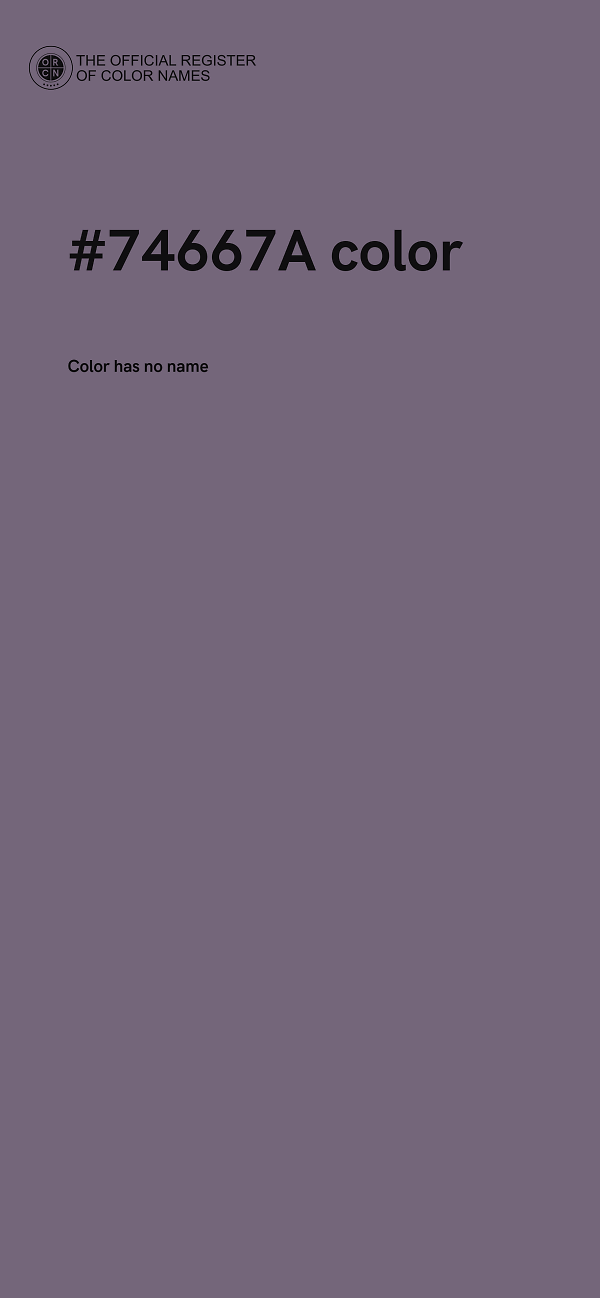 #74667A color image