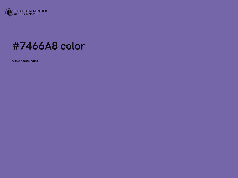 #7466A8 color image